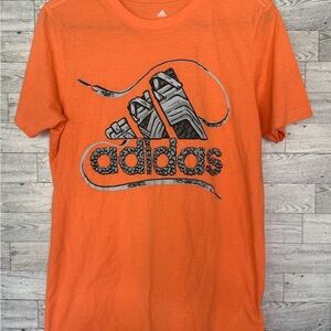Adidas Orange Graphic T-Shirt (youth Large 14/16)